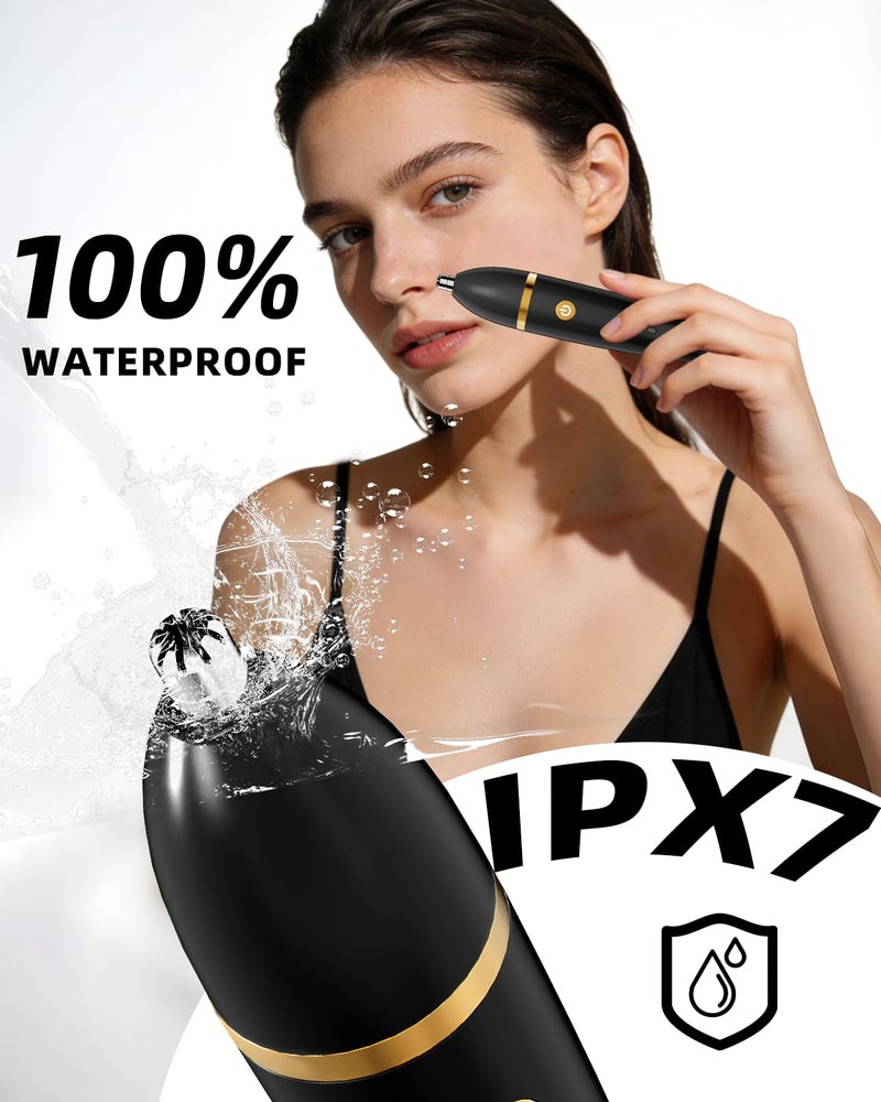 UFREE Body Hair Trimmer for Women, Manscape Pubic Hair Trimmer, 3 in 1 Body Grooming Kit for Lady, Waterproof Body Electric Shaver Razor, Grooming for Face and Body, Gifts for Women, Black - Image 5